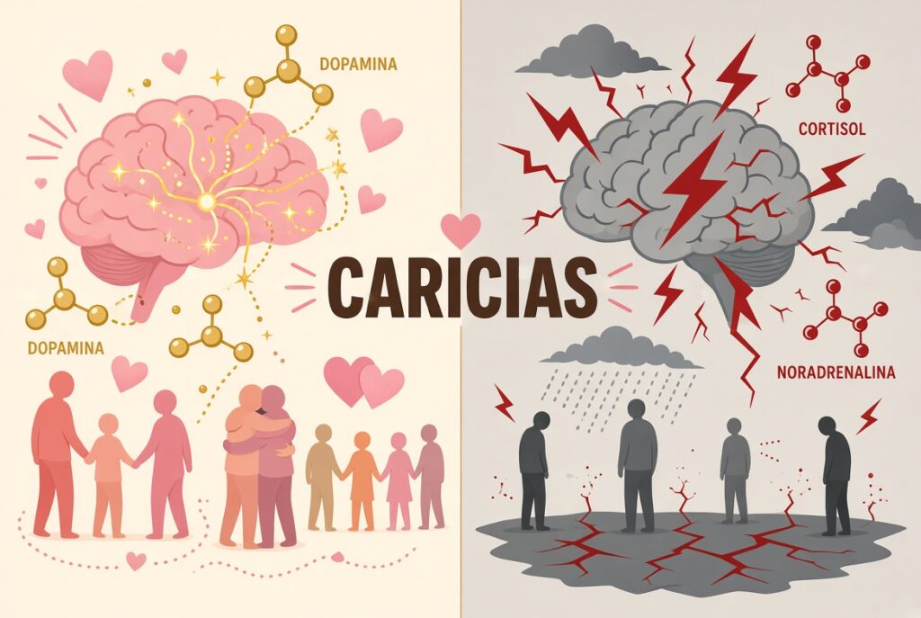 caricias positivas y negativas